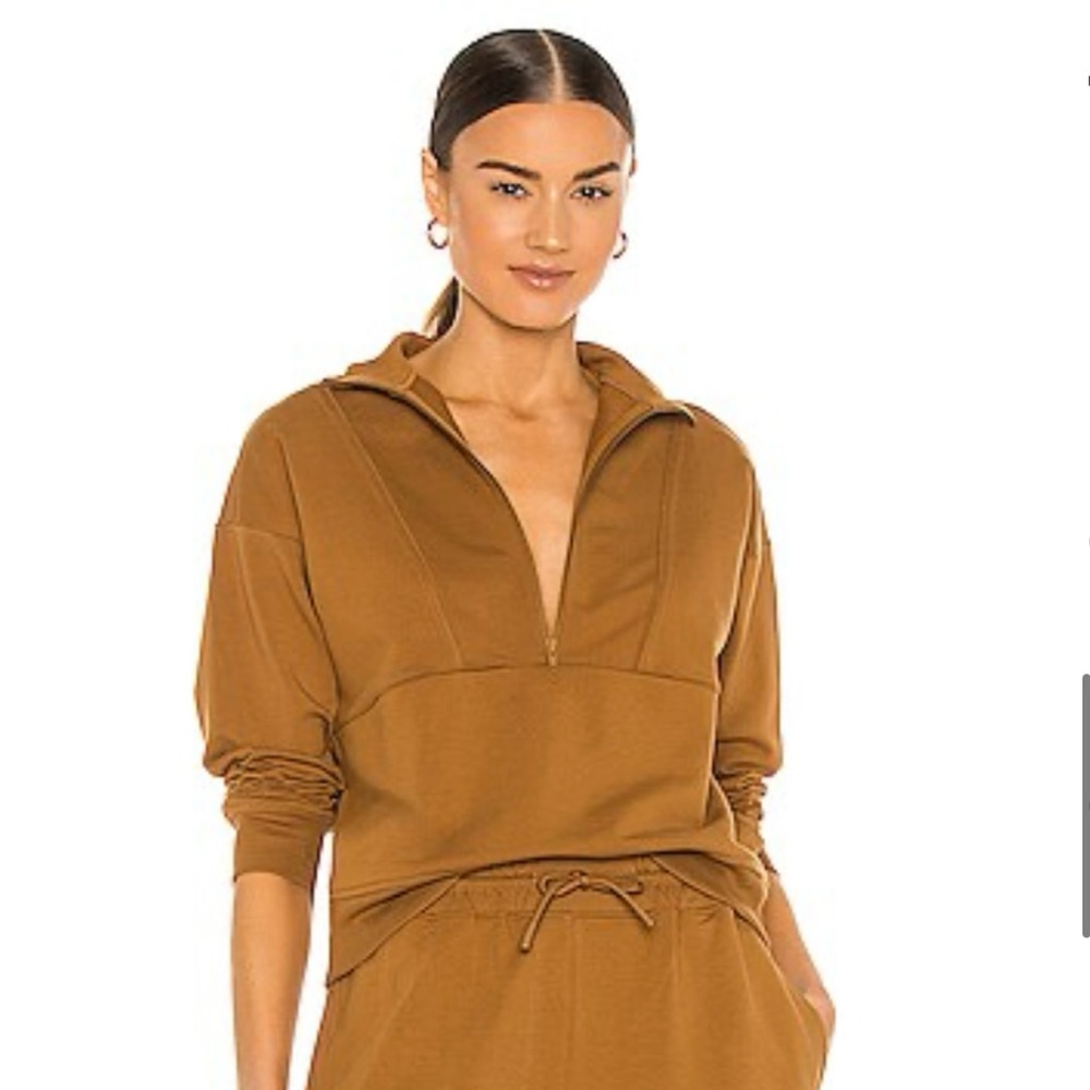 NWOT // Terry Mockneck Sweatshirt by Richer Poorer.